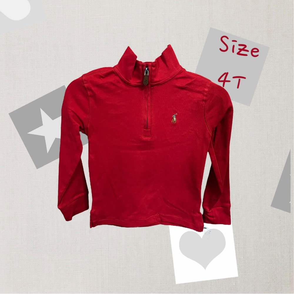NWT toddler boys Polo Ralph Lauren quarter zip pullover $55 retail!